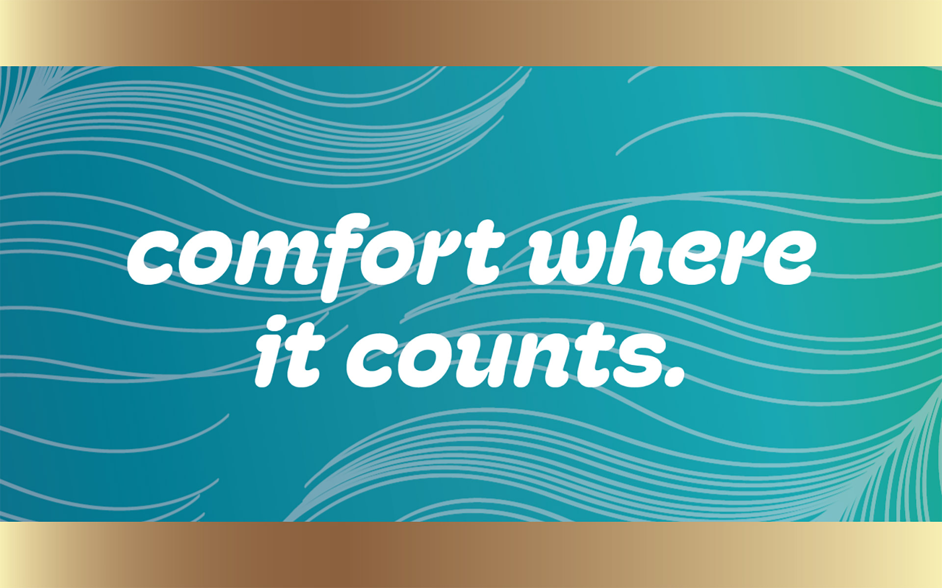 comfort where it counts graphic