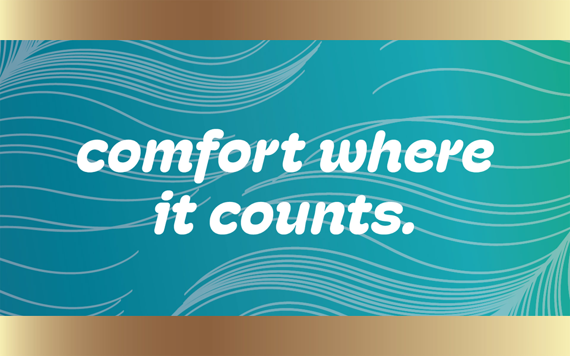 comfort where it counts graphic
